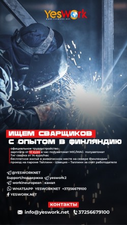 Предлагаем официальное трудоустройство в Европе: Швеции, Финляндии, Норвегии, Эстонии