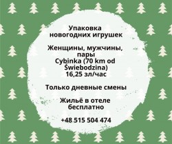 Упаковщик новогодних украшений