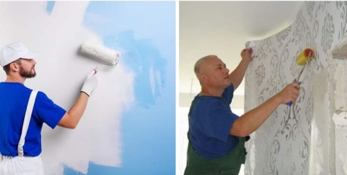 Малярка/ поклейка обоев