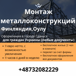 Монтаж металлоконструкций (делегация)