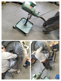 Шлифовщик на многоскоросную машину с гибким валом