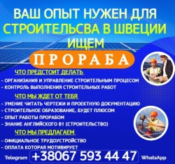 Прораб, руководитель строительной площадки